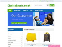 Tablet Screenshot of cladishsports.co.uk